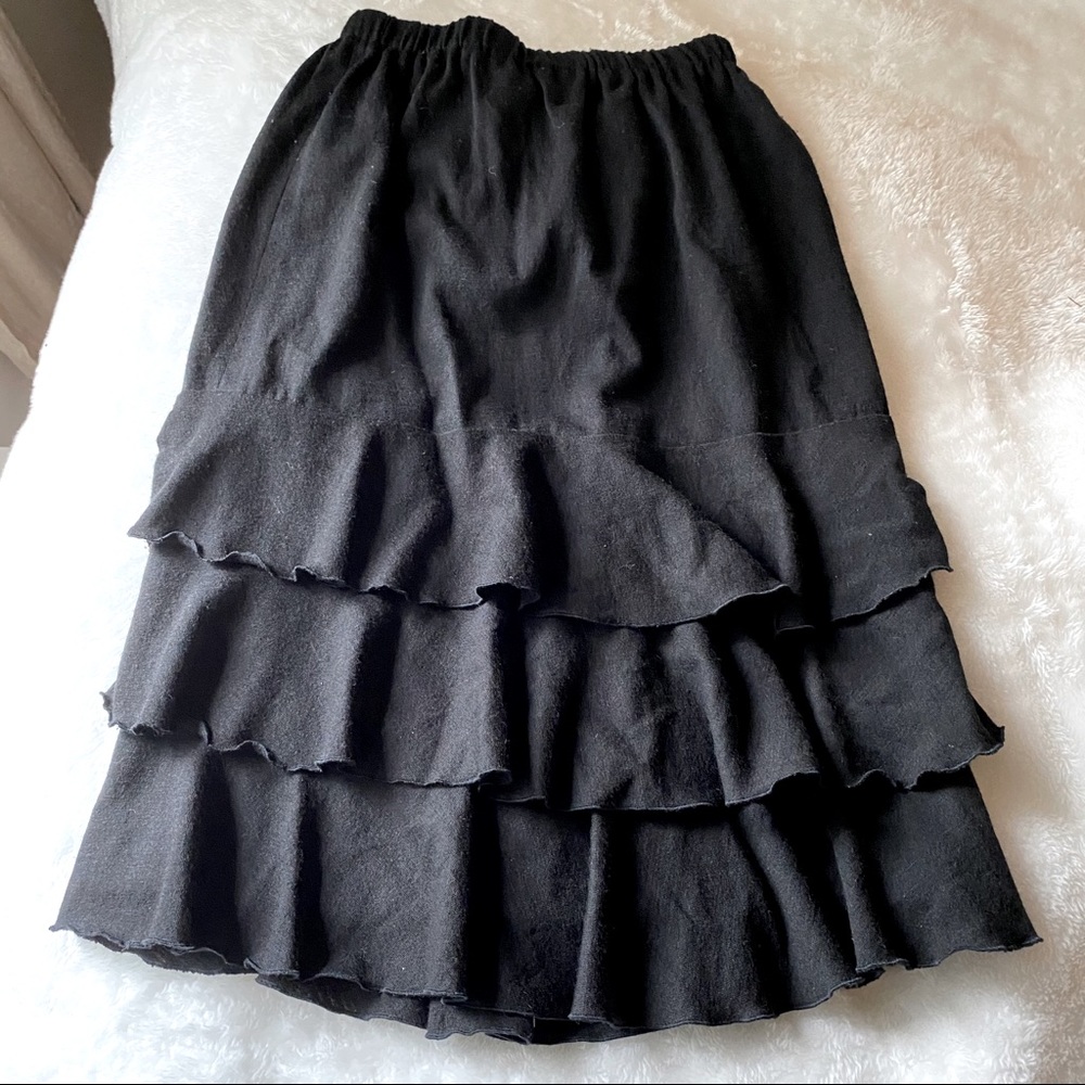 Knit midi skirt